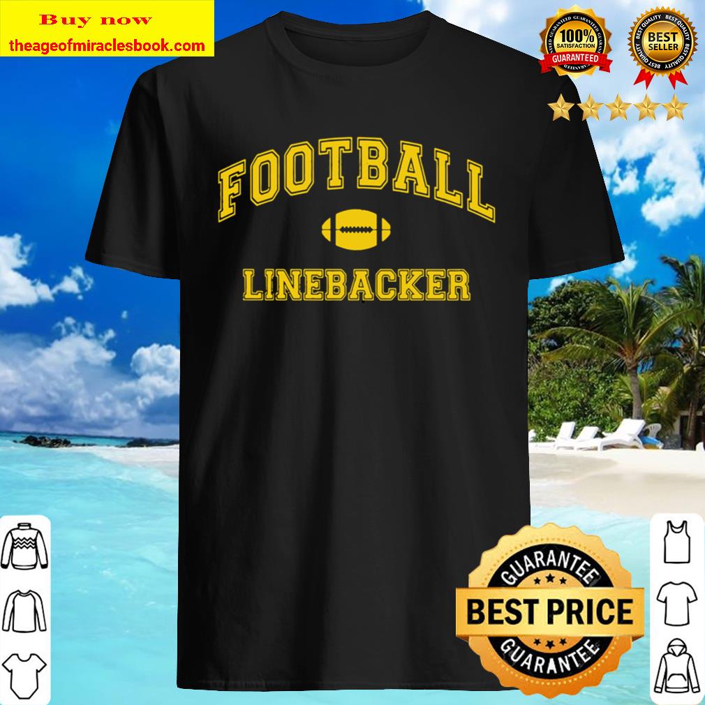 Vintage Football Team, Linebacker, distressed Pullover Shirt