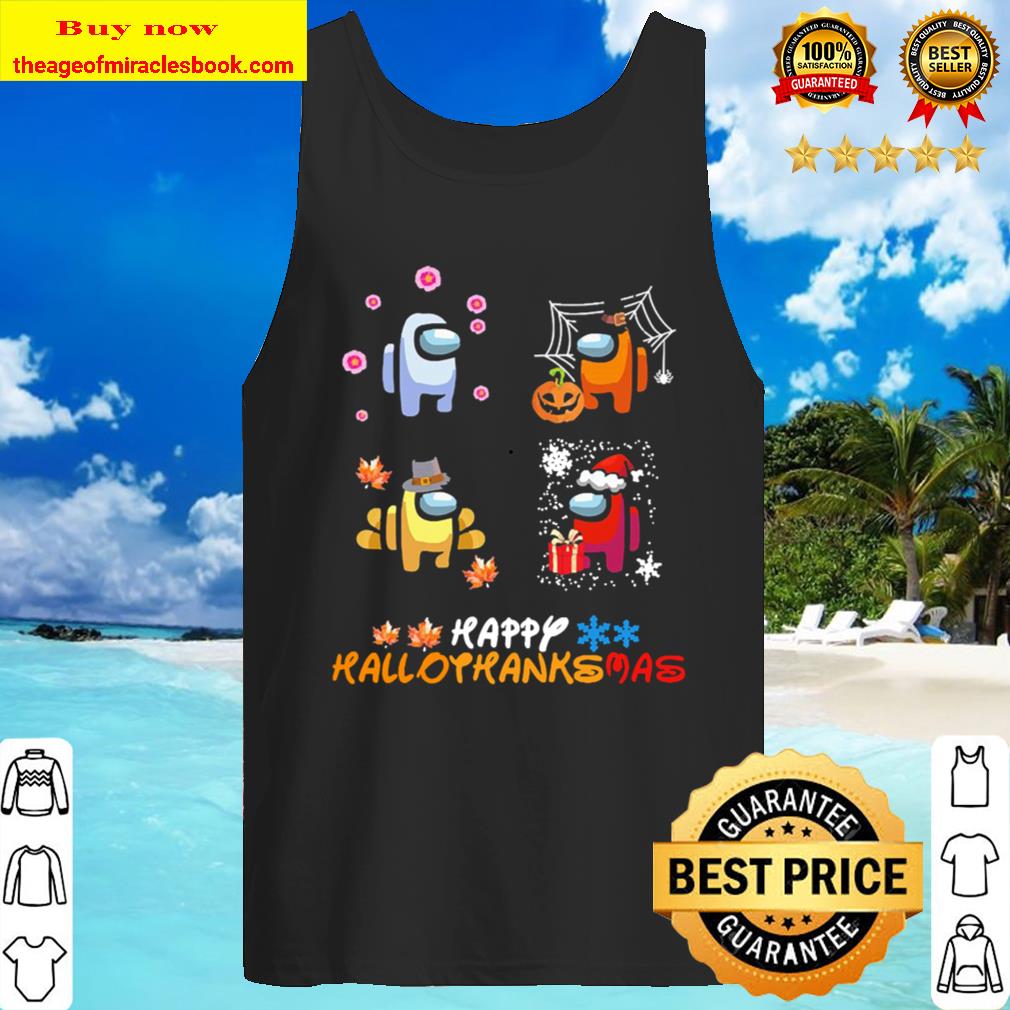 Among Us Happy Hallothanksmas Tank Top