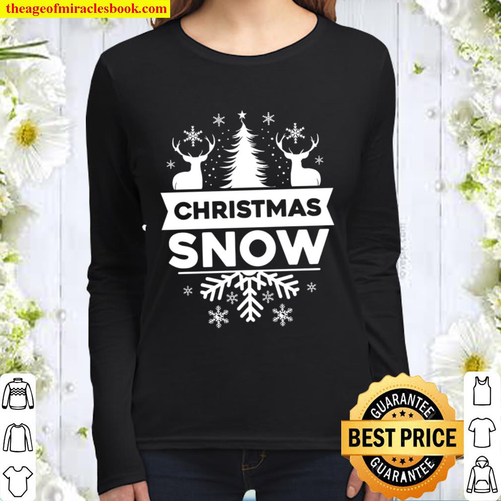 Alternative view of Christmas Snow Shirt, Hoodie, Long Sleeved, SweatShirt