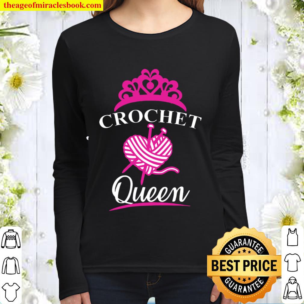 Alternative view of Crochet Queen Shirt, Hoodie, Long Sleeved, SweatShirt
