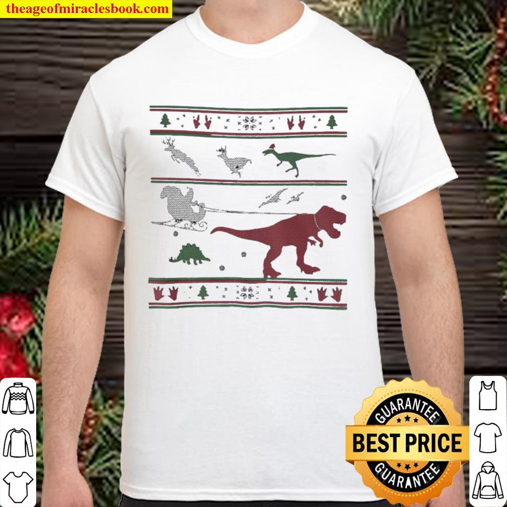 Dinosaur T-rex Ugly Christmas Shirt, Hoodie, Long Sleeved, SweatShirt Dinosaur T-rex Ugly Christmas Shirt, Hoodie, Long Sleeved, SweatShirt