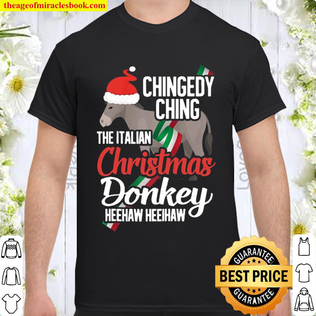 Dominick The Christmas Donkey Italian Christmas Donkey Raglan Baseball hot Shirt, Hoodie, Long Sleeved, SweatShirt
