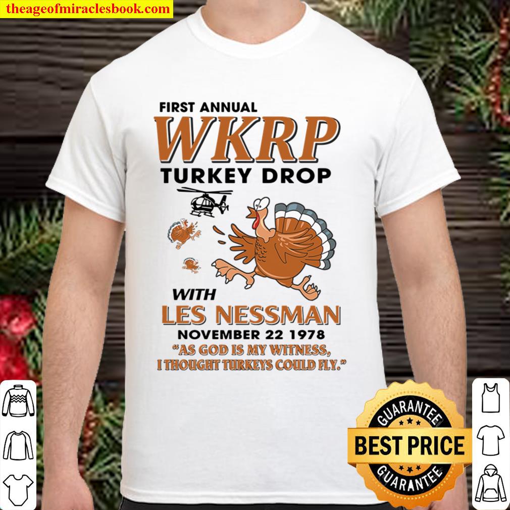 Funny Thanksgiving WKRP Turkey Drop Shirt, Hoodie, Long Sleeved, SweatShirt