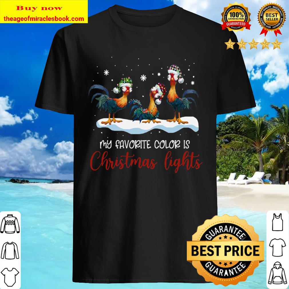 Hei Hei My Favorite Color Is Christmas Lights Shirt, Hoodie, Tank top, Sweater