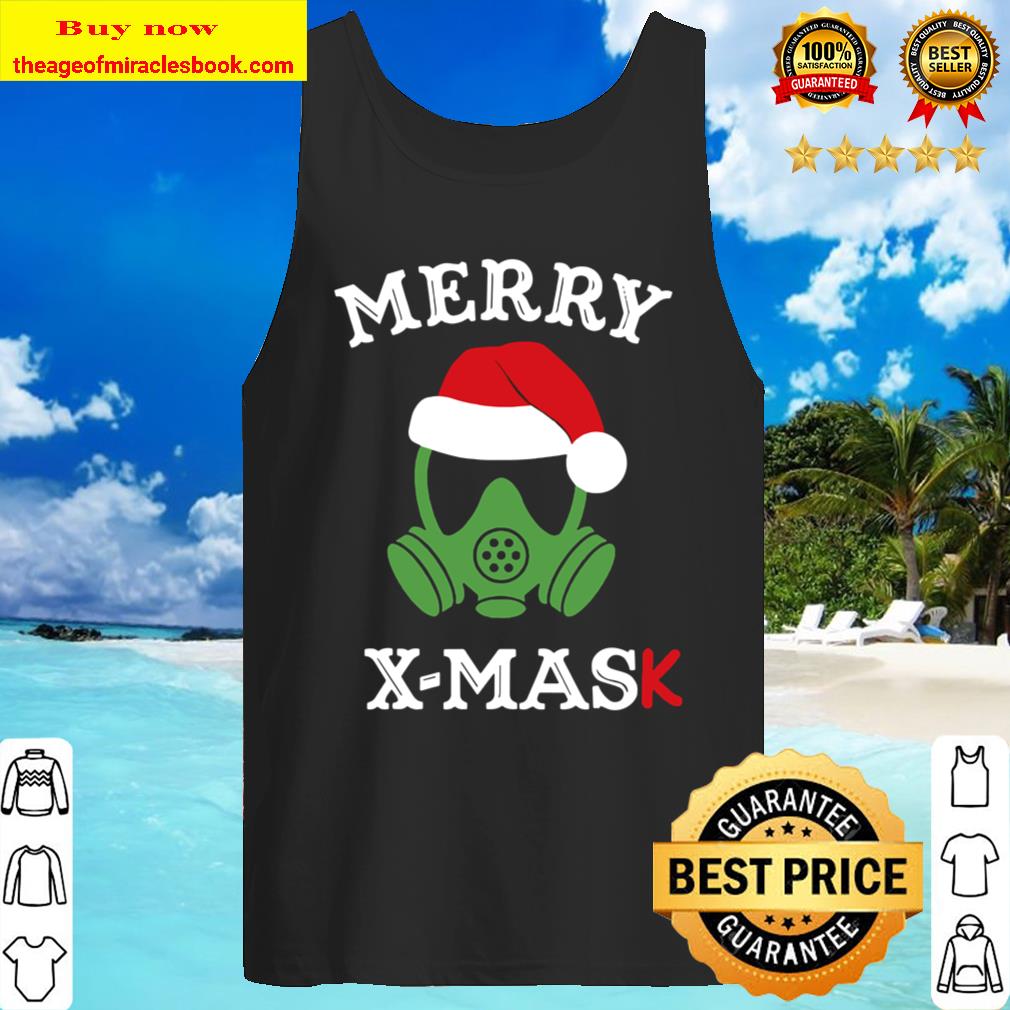 Merry X-Mask Santa Hat Respirator Tank Top