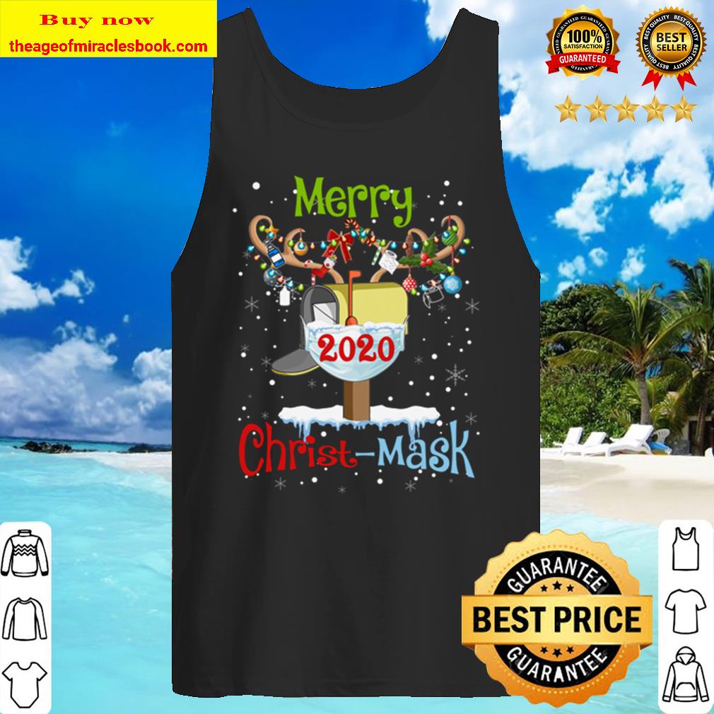 Merry postal worker 2020 christ mask Tank Top