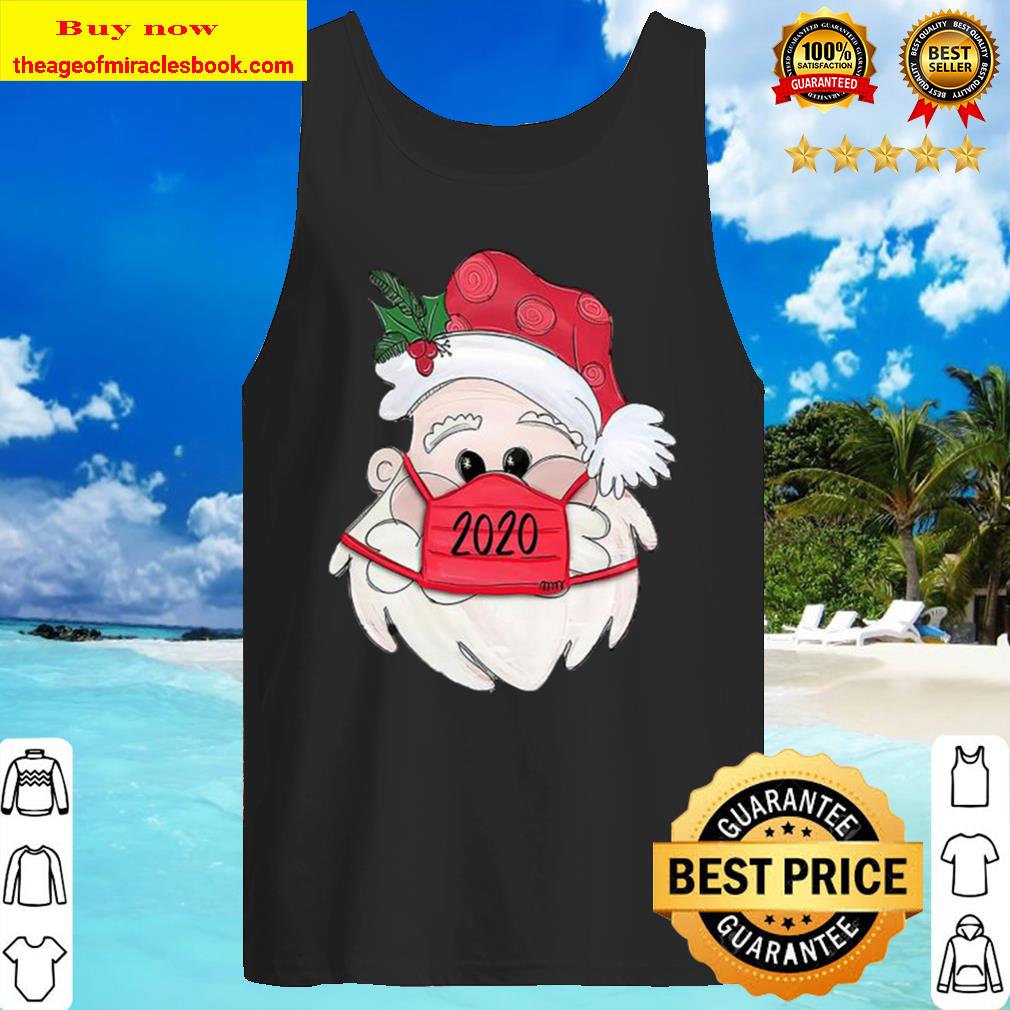 Satan Claus Face Mask 2020 Merry Christmas Tank Top