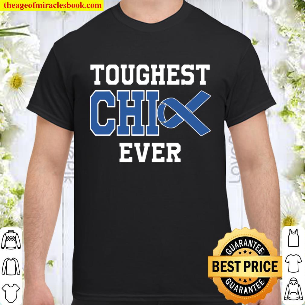 Toughest Chick Ever Colon Cancer Awareness Blue Ribbon limited Shirt, Hoodie, Long Sleeved, SweatShirt Toughest Chick Ever Colon Cancer Awareness Blue Ribbon limited Shirt, Hoodie, Long Sleeved, SweatShirt