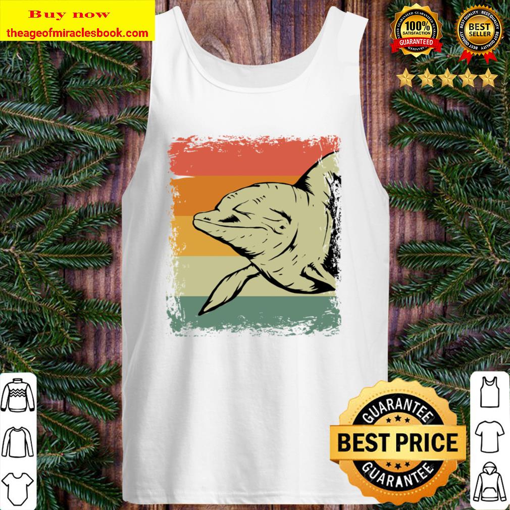 Vintage Dolphin Animal Gift Idea Tank Top