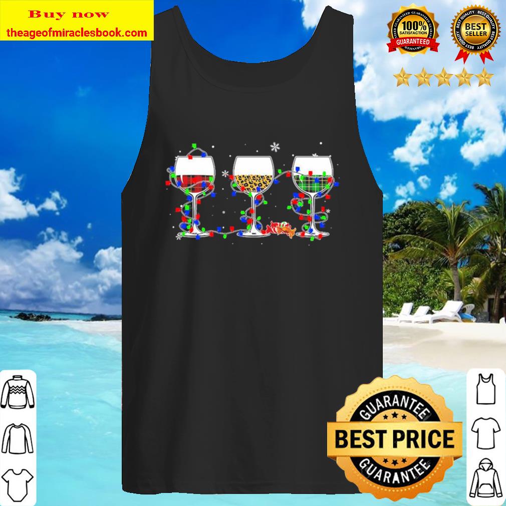 Wines light Merry Christmas Tank Top
