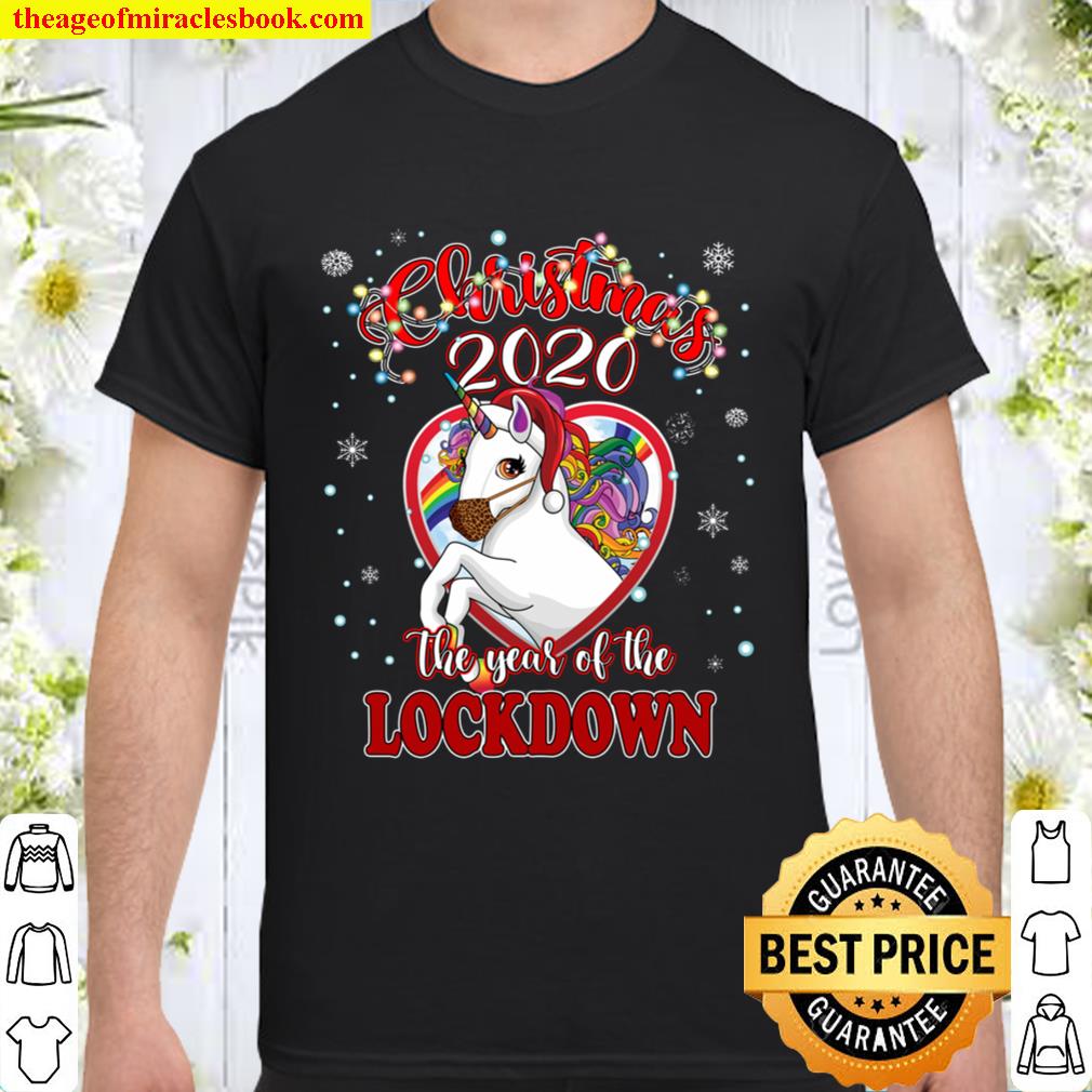 2020 Lockdown Christmas Quarantine Unicorn Santa Hat Mask hot Shirt, Hoodie, Long Sleeved, SweatShirt 2020 Lockdown Christmas Quarantine Unicorn Santa Hat Mask hot Shirt, Hoodie, Long Sleeved, SweatShirt