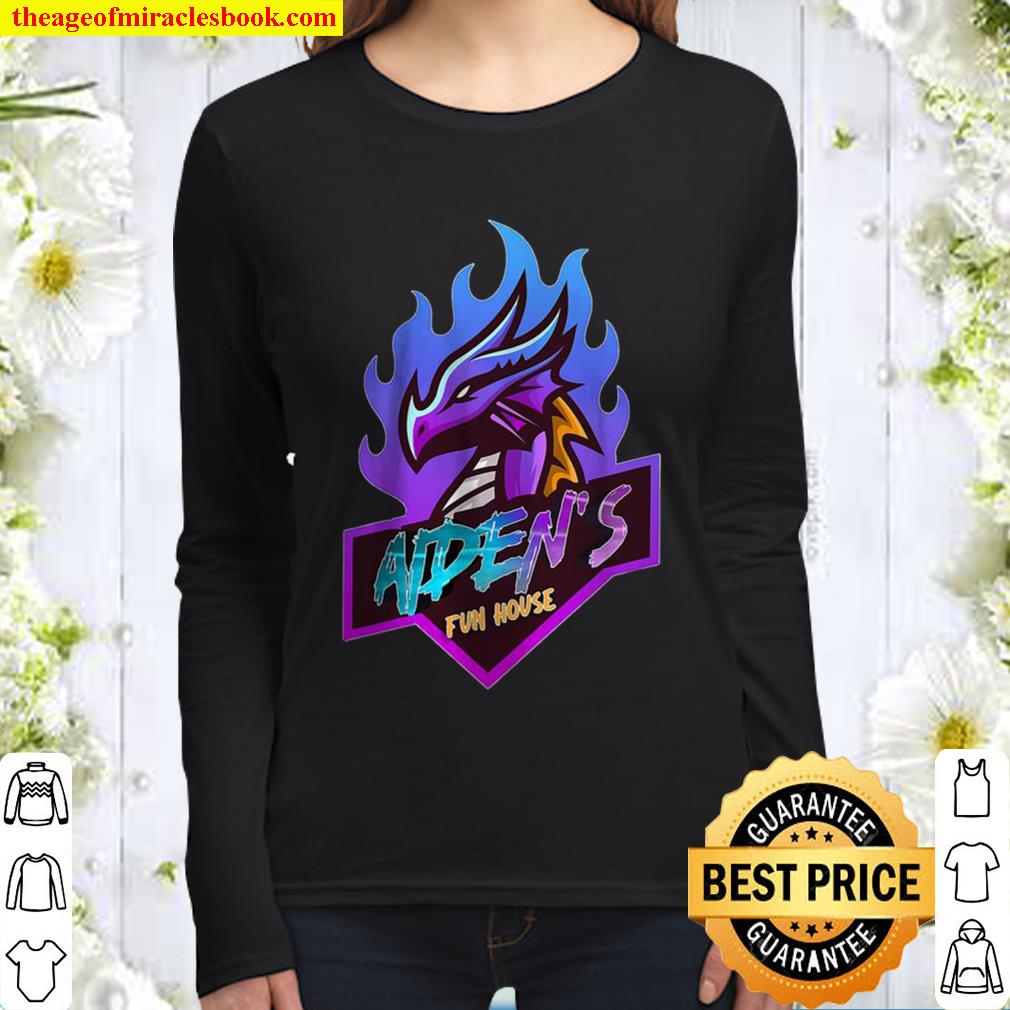 Aiden’s Fun House Logo Women Long Sleeved