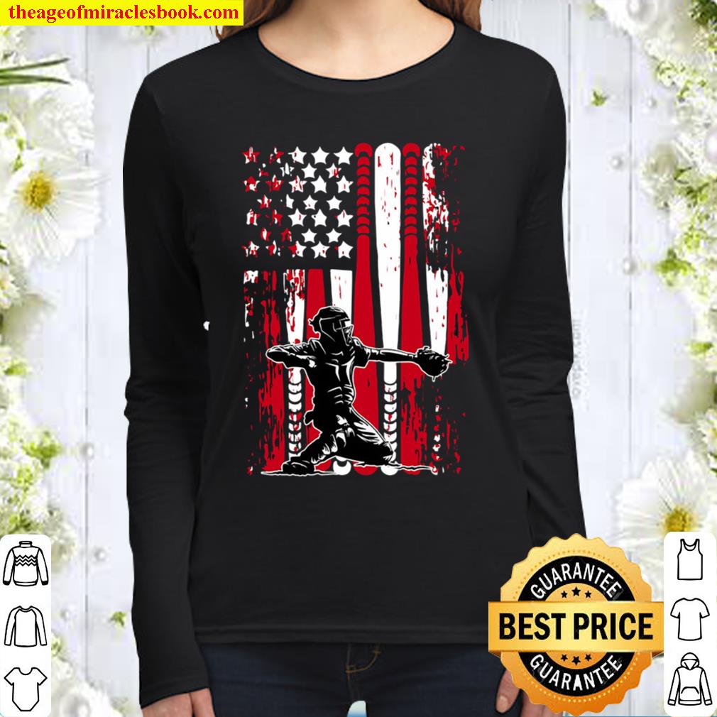 BASEBALL CATCHER FLAG Women Long Sleeved