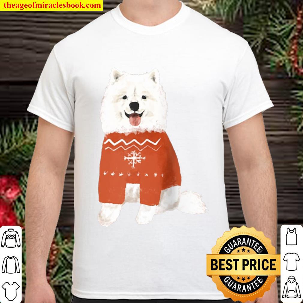 Biff the Samoyed Winter Merch Raglan Baseball Limited Shirt
