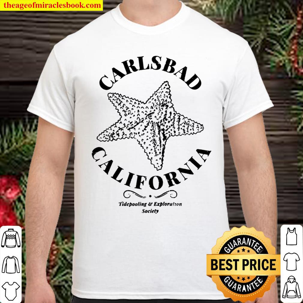 Carlsbad Tidepooling & Exploration Society Raglan Baseball Tee Shirt Carlsbad Tidepooling & Exploration Society Raglan Baseball Tee Shirt