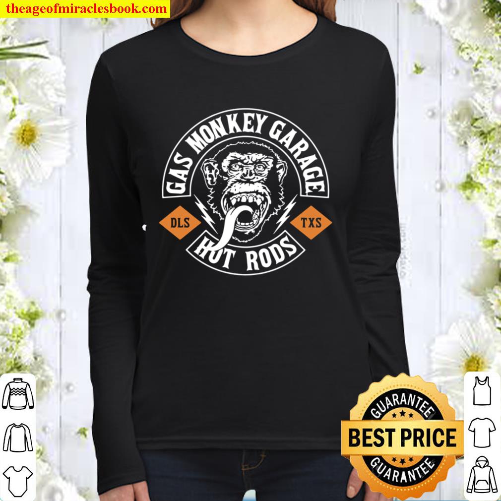 Gas Monkey Garage Hot Rods Circle Logo Women Long Sleeved