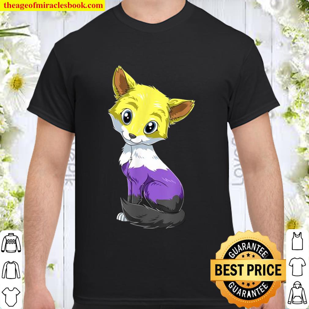 Nonbinary Fox Anime Style Pride Lgbtq Transgender new Shirt, Hoodie, Long Sleeved, SweatShirt