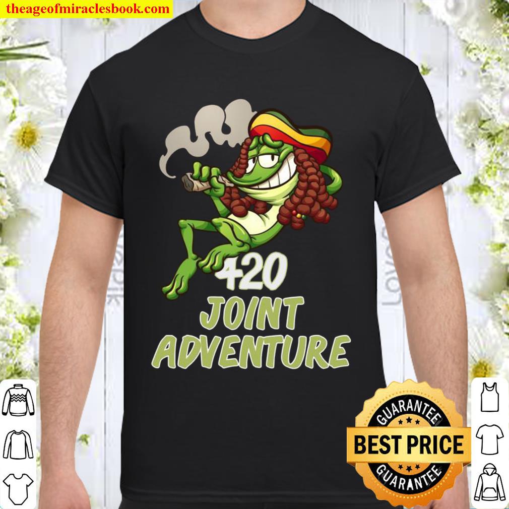 Pausenjacke Rasta Frosch 420 four twenty JOINT ADVENTURE Langarmshirt new Shirt, Hoodie, Long Sleeved, SweatShirt
