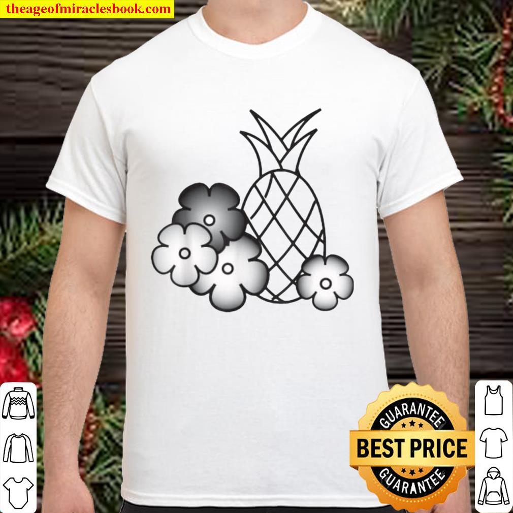 Pineapple Flowers Luau 2020 Shirt, Hoodie, Long Sleeved, SweatShirt