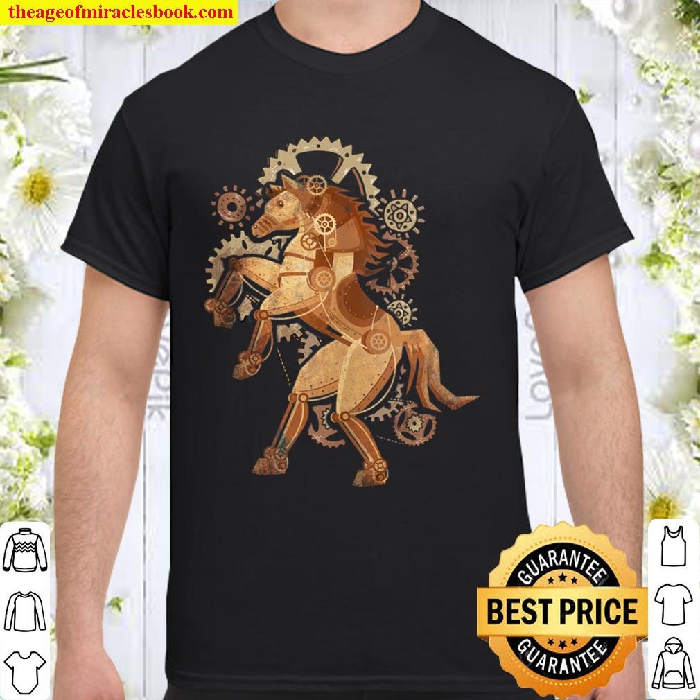 Steampunk Mechanical Gears Fantasy Horse 2020 Shirt, Hoodie, Long Sleeved, SweatShirt