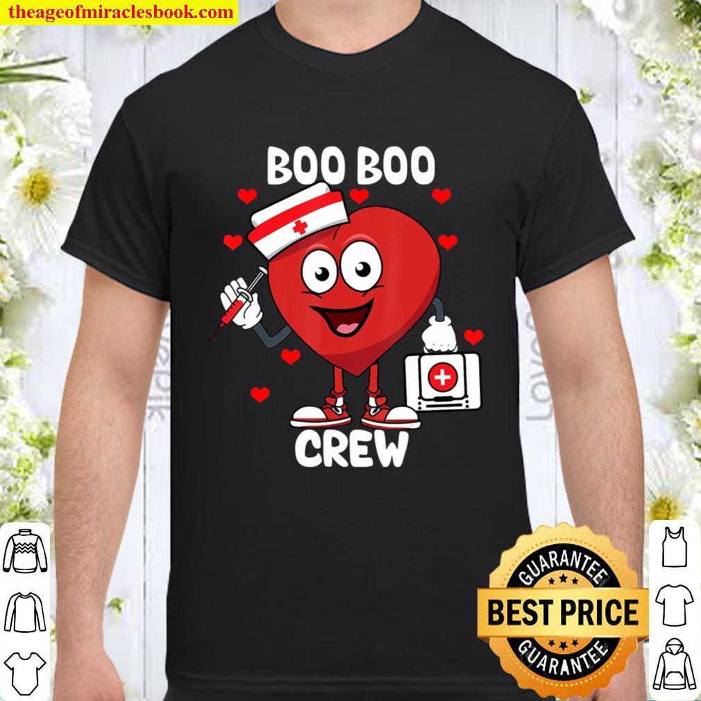Valentine’s Day Boo Boo Crew Nurse Heart Funny For Nurses 2020 Shirt, Hoodie, Long Sleeved, SweatShirt