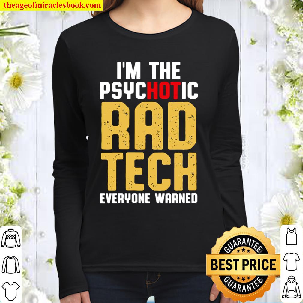 Womens Radiologic Technologist Rad Tech Hot Radiology Women Long Sleeved