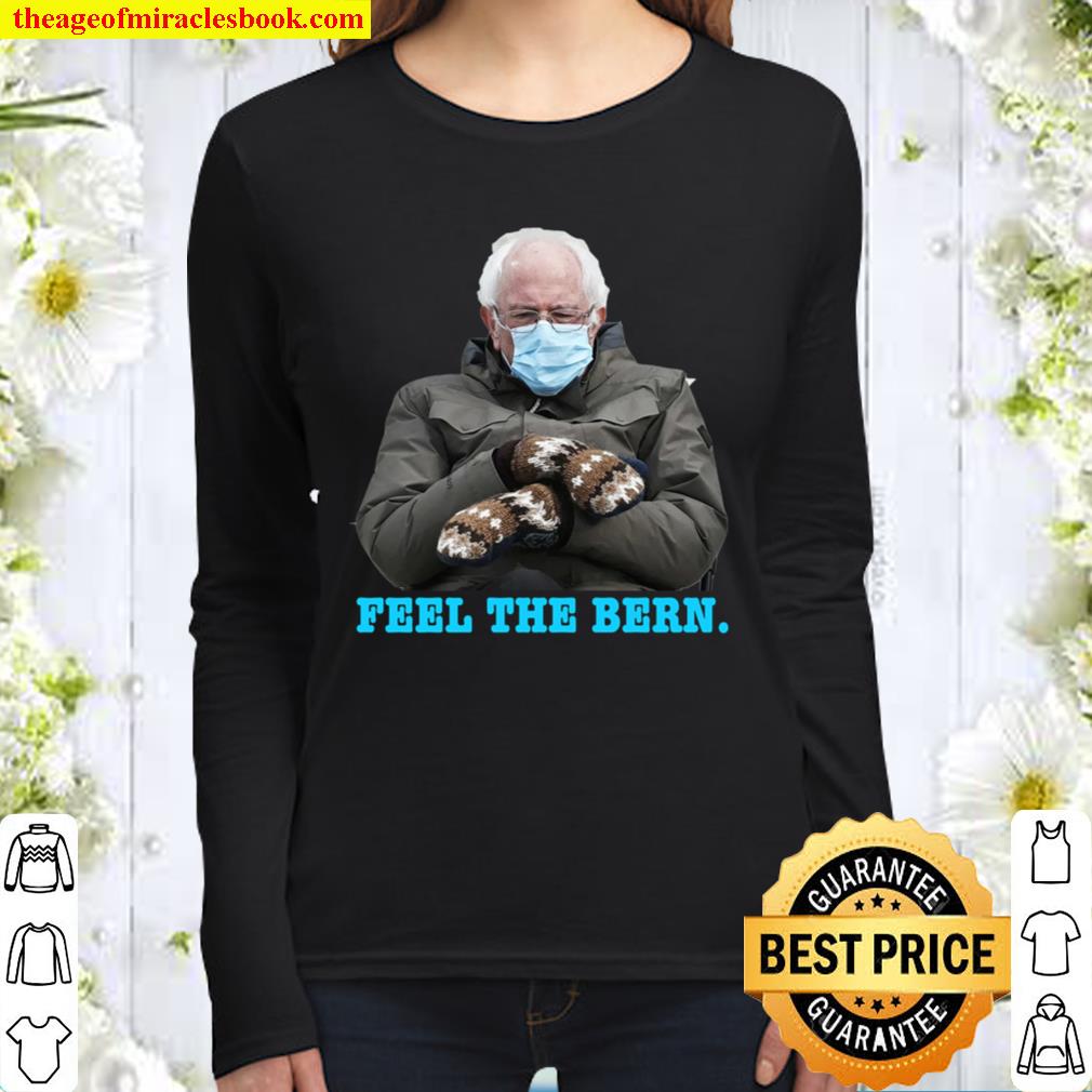 Bernie Mittens Funny Bernie Sanders Meme Inauguration Day Women Long Sleeved