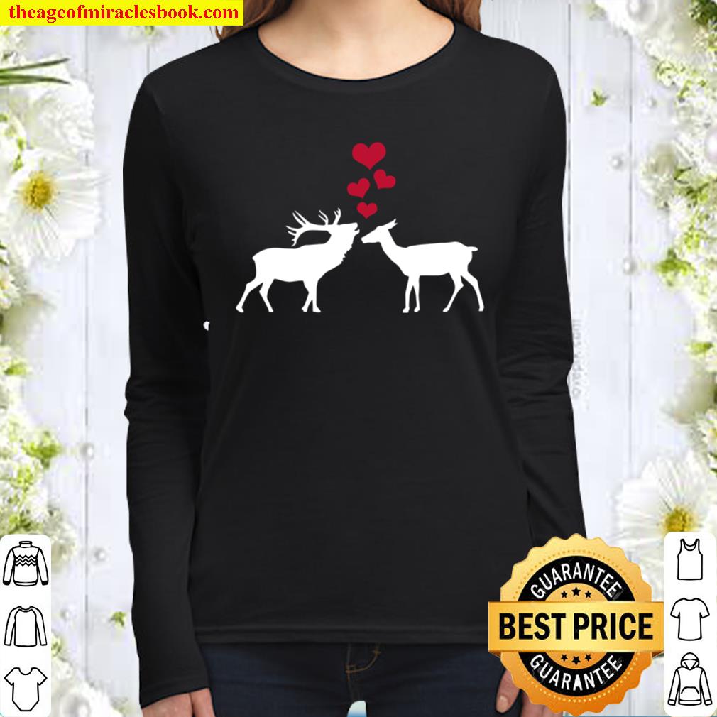 Deers In Love Women Long Sleeved