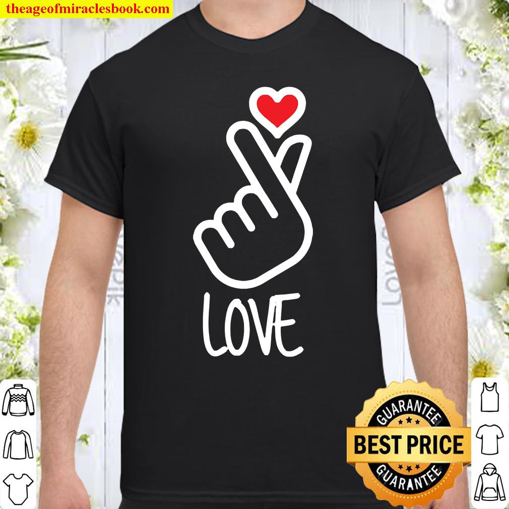 Finger Heart Shape Cute Asian Kpop Style Finger Shape Heart shirt