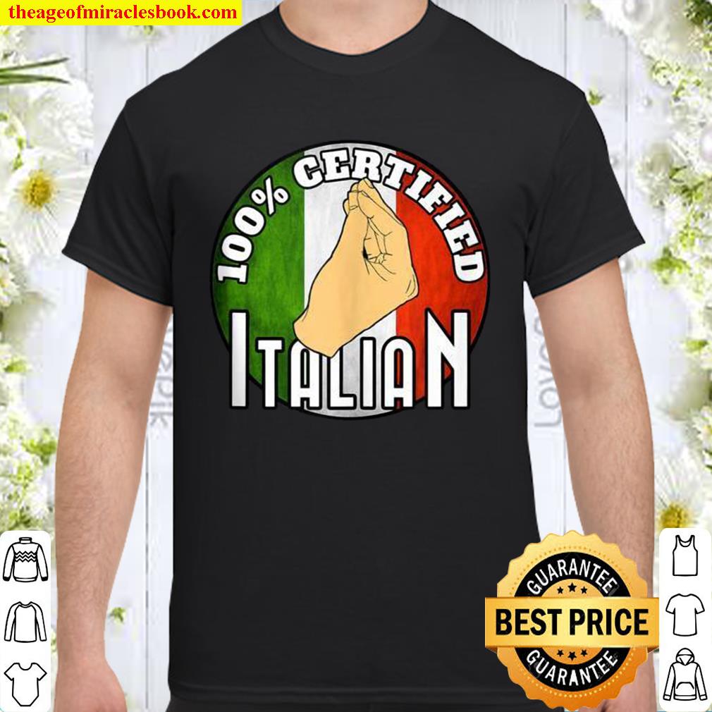 Funny 100% Italian Purse Hand Gesture 2021 Shirt, Hoodie, Long Sleeved, SweatShirt