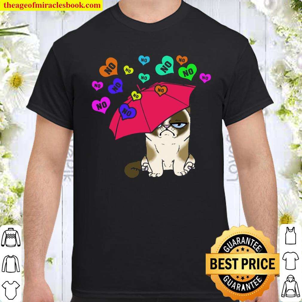 Grumpy Valentine’s Day Cat No Candy shirt