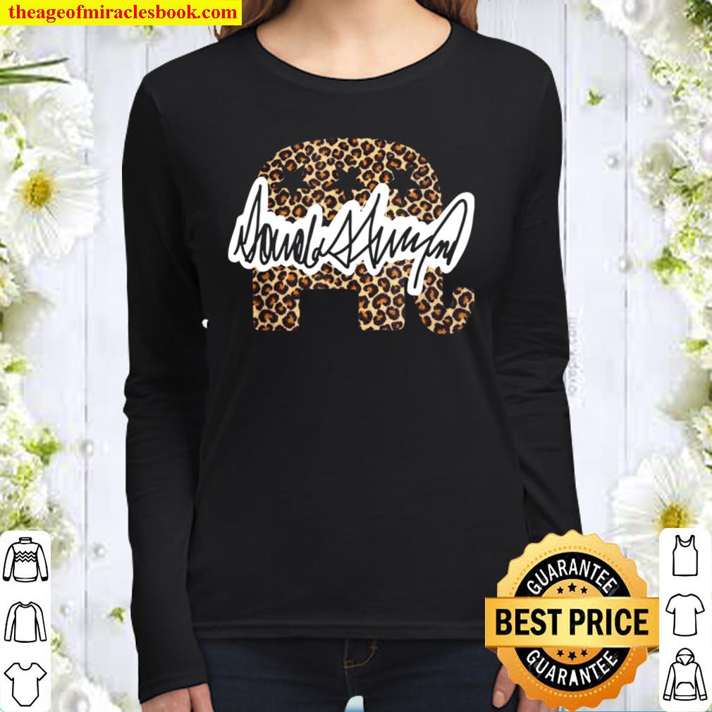 Leopard Republican Donald Trump Political Election Design Women Long Sleeved