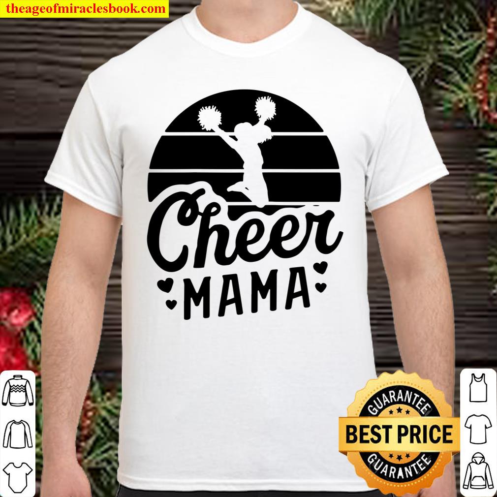 Retro Cheer Mama Shirt Cheerleader Mom Gifts Cheer Mom Raglan Baseball Tee shirt