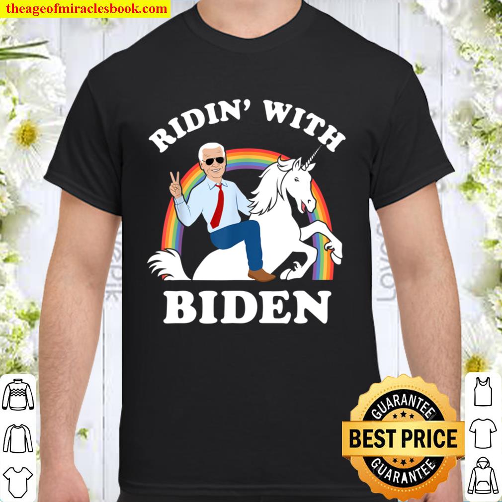 Unicorn Ridin’ With Biden Funny Joe Biden 2020 limited Shirt, Hoodie, Long Sleeved, SweatShirt