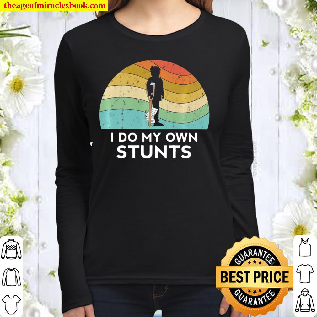 Broken Leg Injury Ankle Knee Foot Get Well Soon Women Long Sleeved