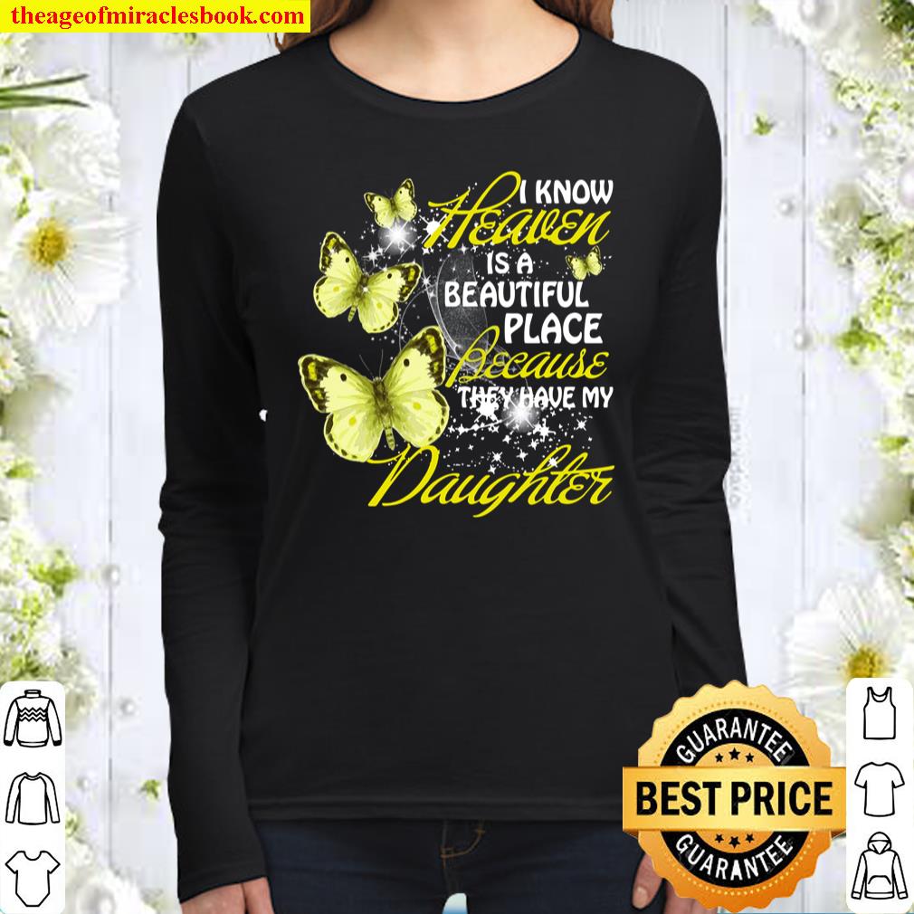 For Parents Loss Daughter My Guardian Angel Daughter Memory Women Long Sleeved