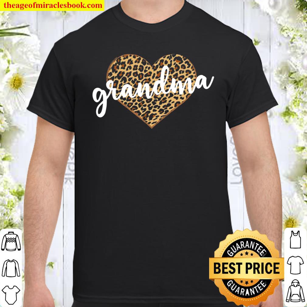 Grandma Leopard Print Heart Cute Gift shirt, hoodie, tank top, sweater