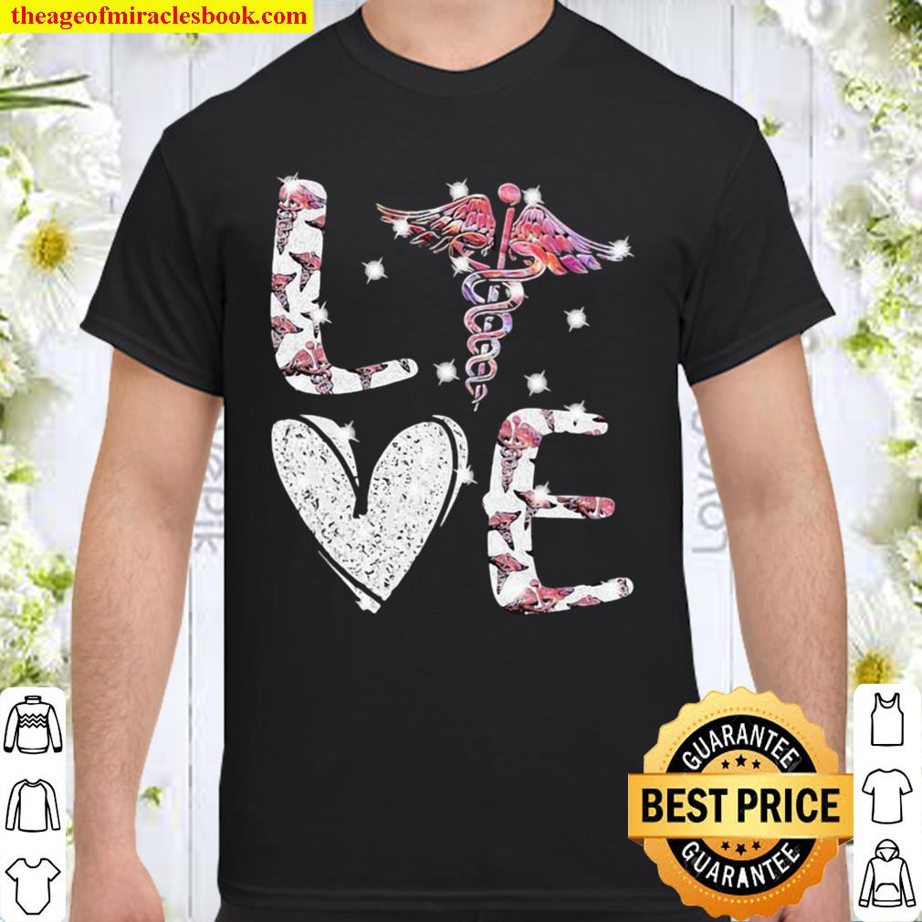 Love Logo Emt Nurse Diamond 2021 Shirt, Hoodie, Long Sleeved, SweatShirt