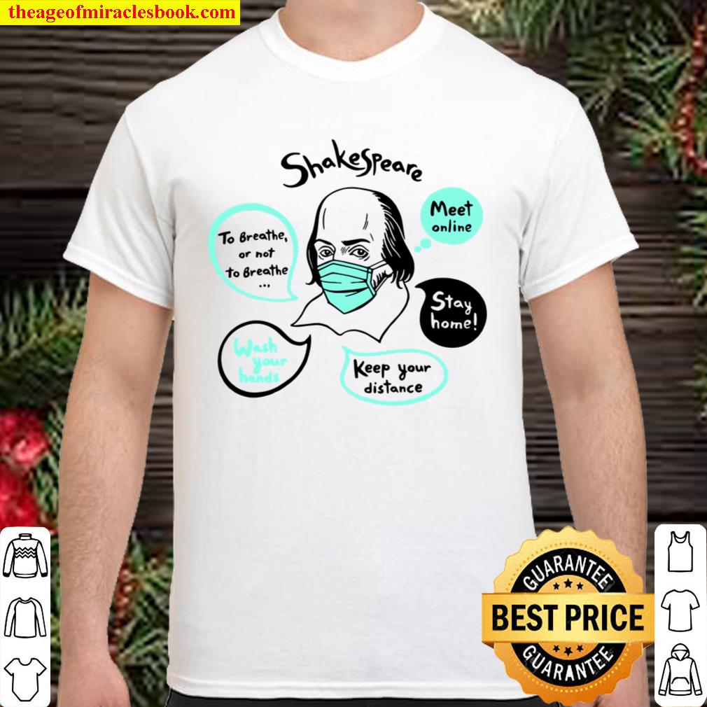 Shakespeare In Medical Mask With Speech Bubbles hot Shirt, Hoodie, Long Sleeved, SweatShirt