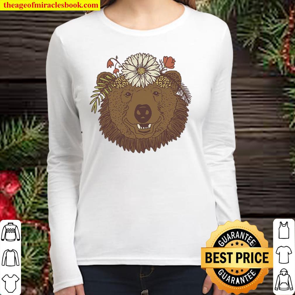 Wildflower Bear! Women Long Sleeved