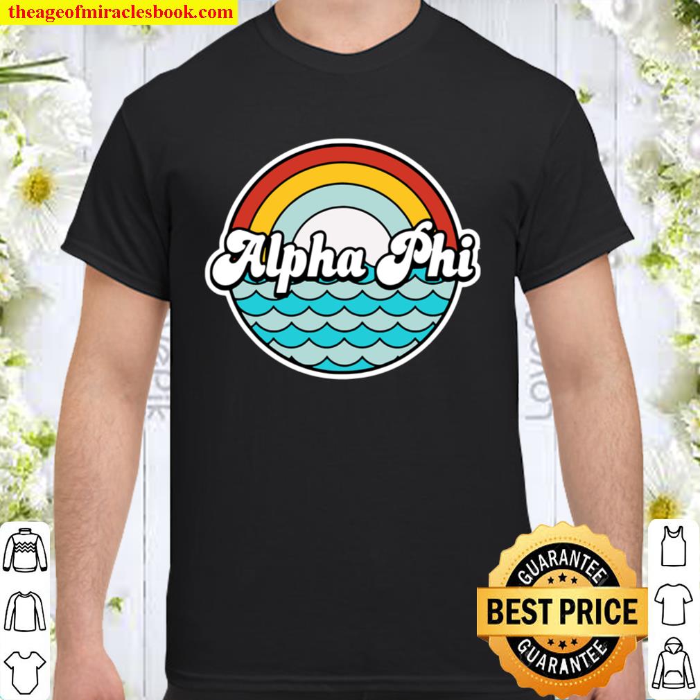 Alpha Phi Waves And Rainbow limited Shirt, Hoodie, Long Sleeved, SweatShirt