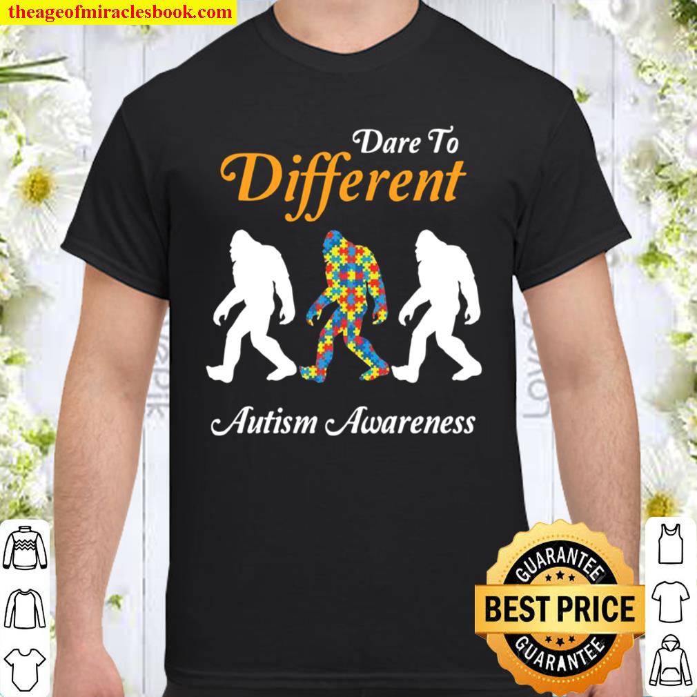 Bigfoot Dare To Different Autism Awareness shirt, hoodie, tank top, sweater