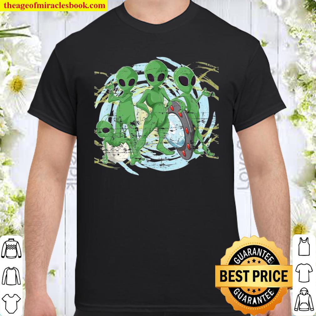 Cute Aliens Unidentified Flying Object Space UFO Alien Shirt