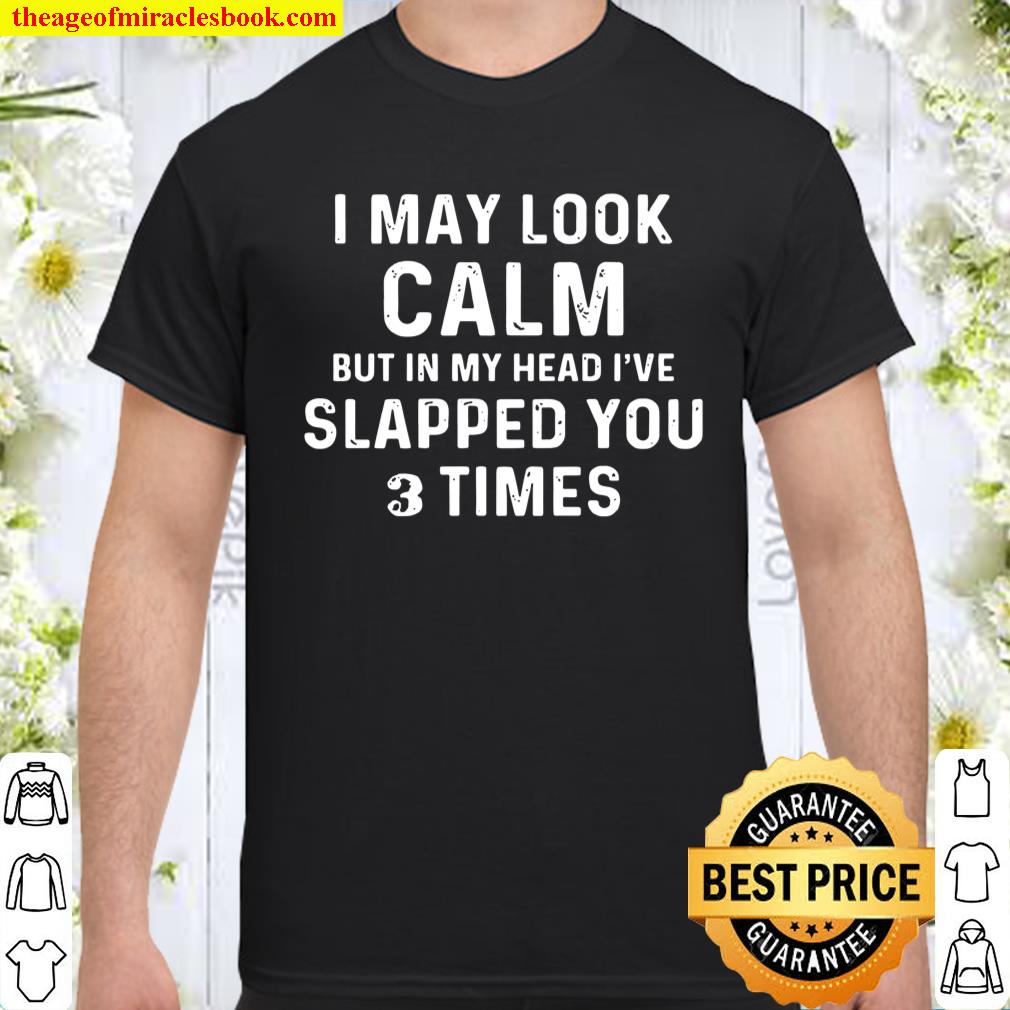 I May Look Calm But In My Head I’ve Slapped You 3 Times Shirt