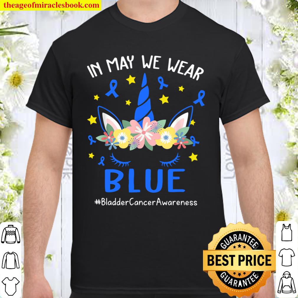 I Wear blue Unicorn BladderCancerAwareness hot Shirt, Hoodie, Long Sleeved, SweatShirt