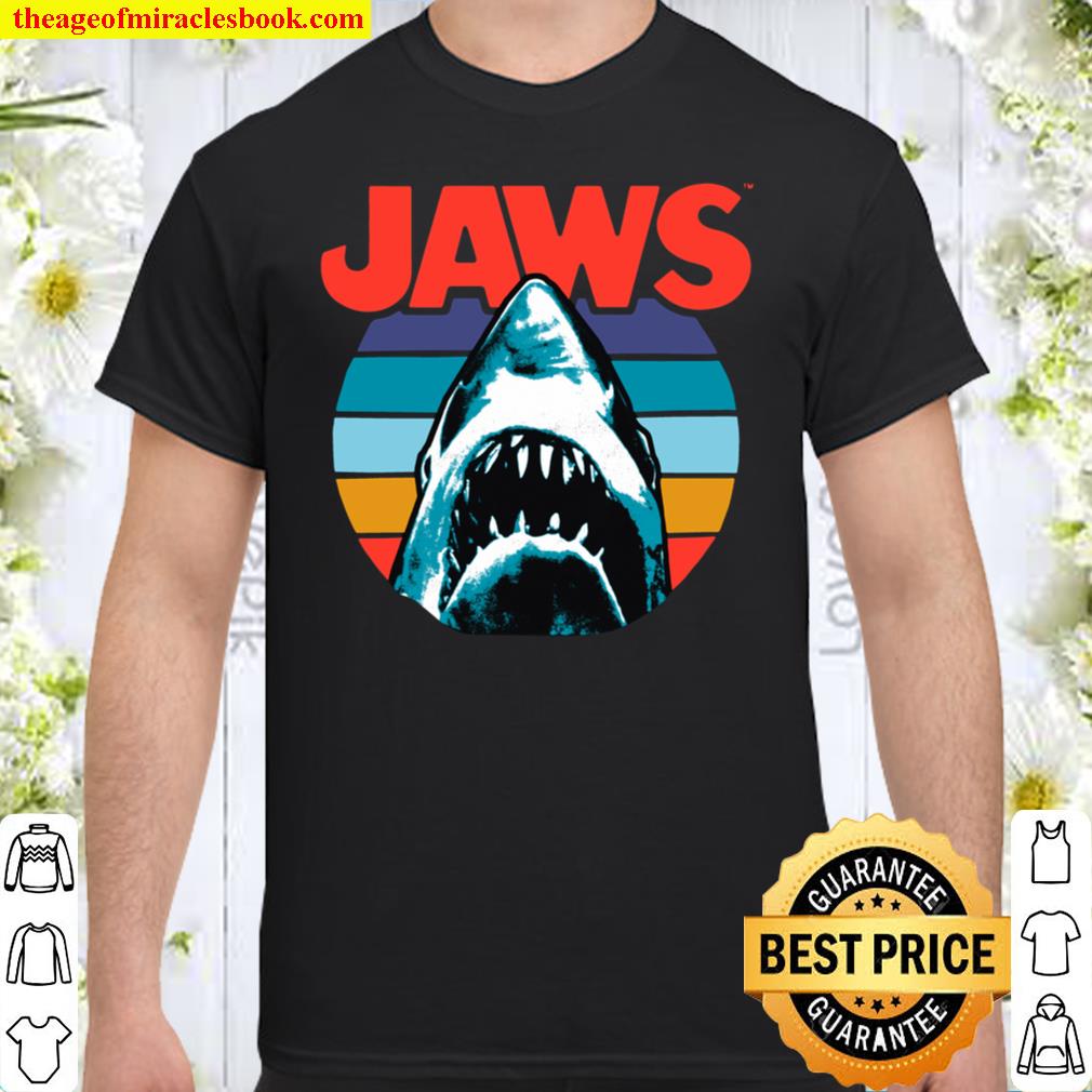 Jaws Retro Striped Logo hot Shirt, Hoodie, Long Sleeved, SweatShirt