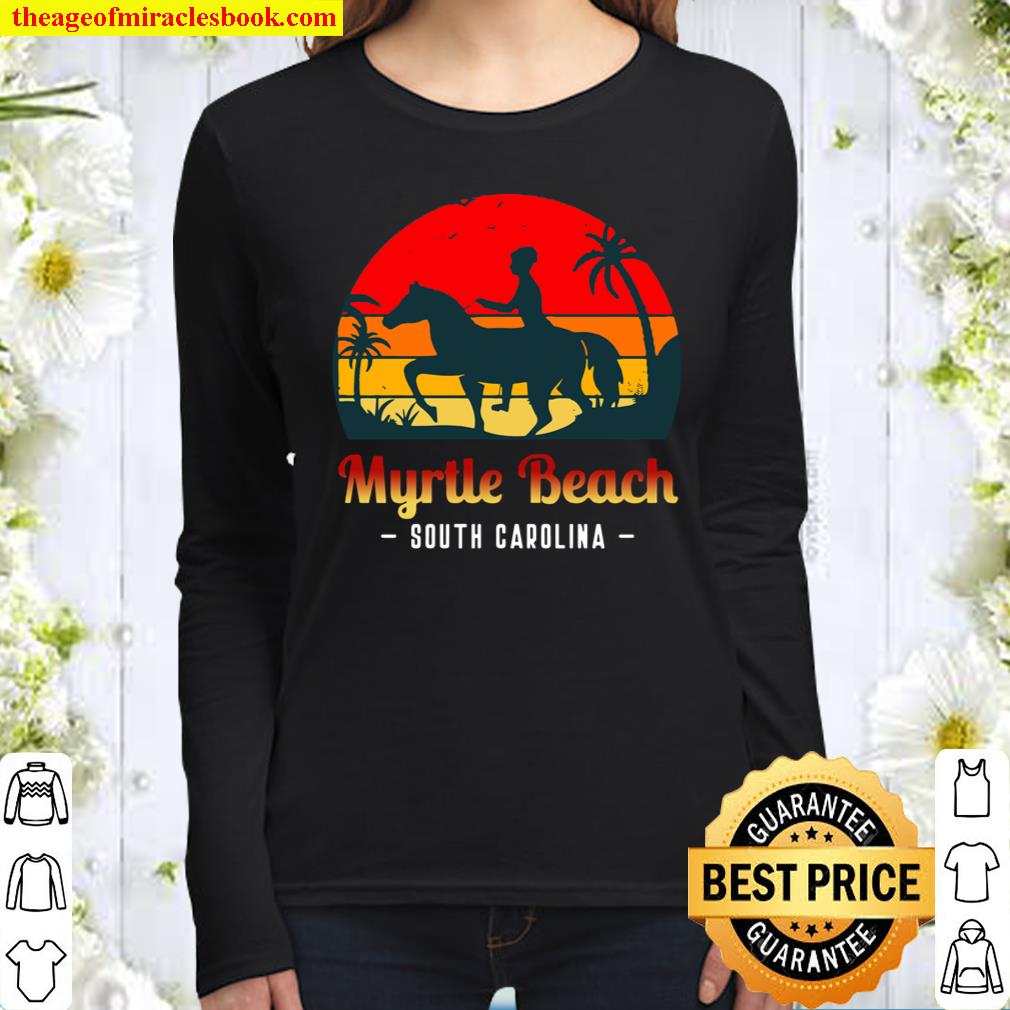 Myrtle Beach South Carolina Horseback Riding Women Long Sleeved