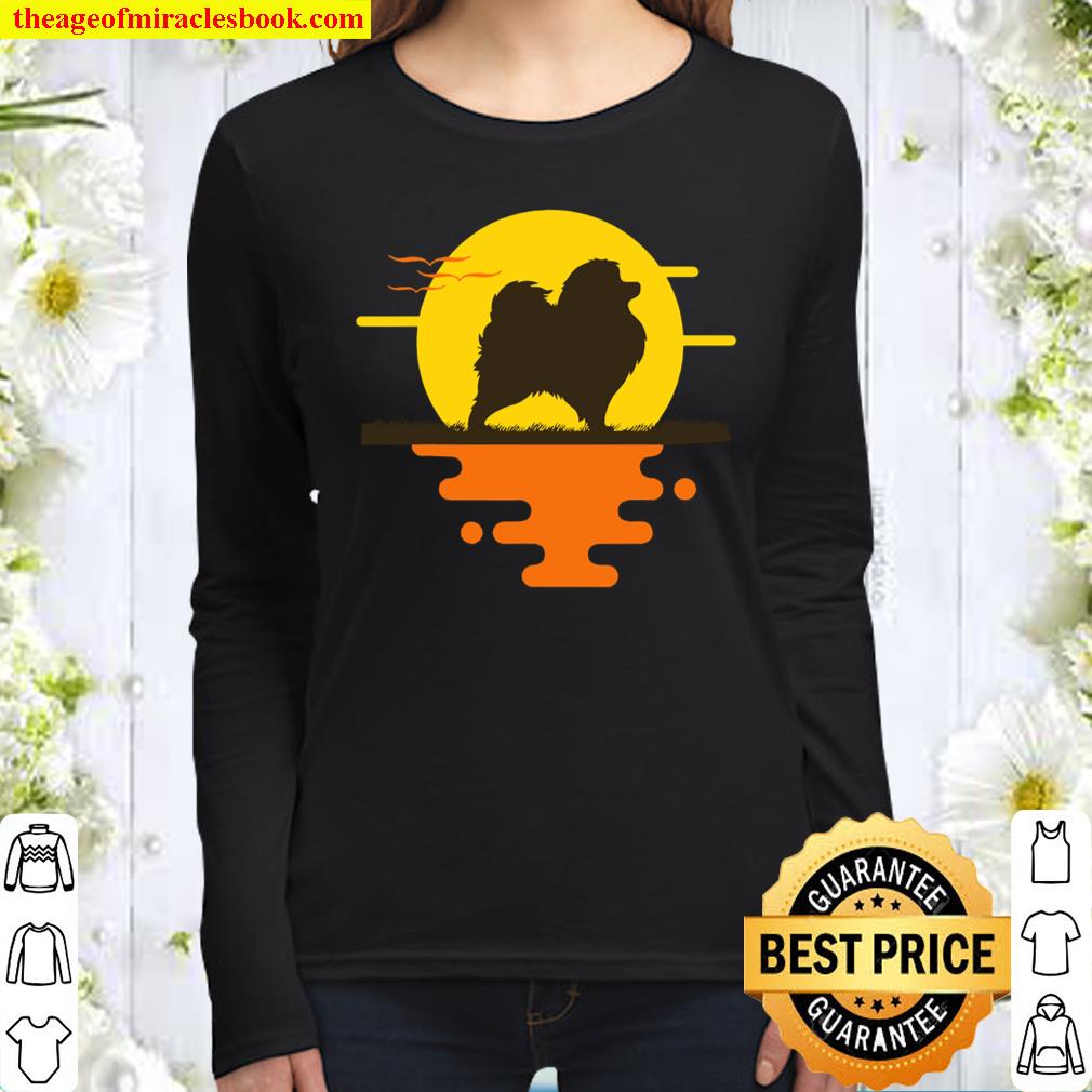Pomeranian German Spitz Women Long Sleeved