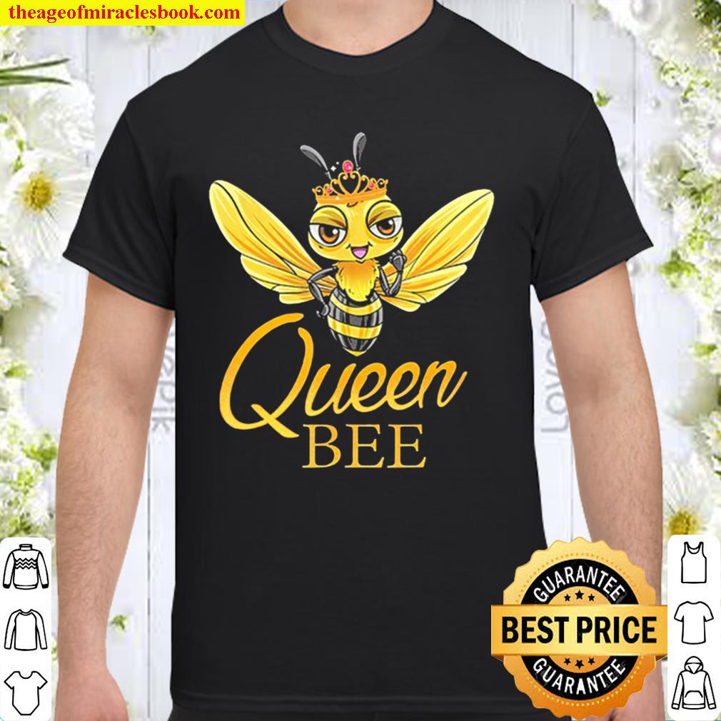 Queen Bee With A Crown hot Shirt, Hoodie, Long Sleeved, SweatShirt