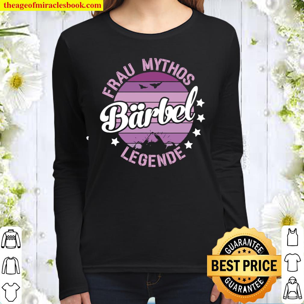 Retro Barbel Frau Mythos Legende Vintage Women Long Sleeved